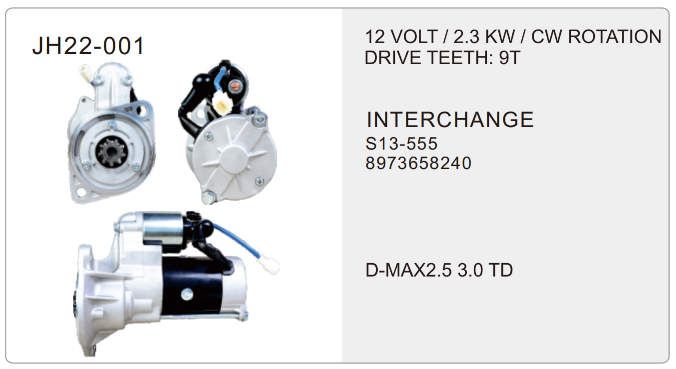 truck starter- JH22-001-X