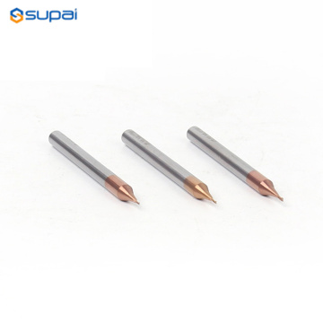 0,2 0,3 DIAMETER CARBIDE END MILL pour diverses applications