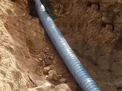 Soft permeable pipe