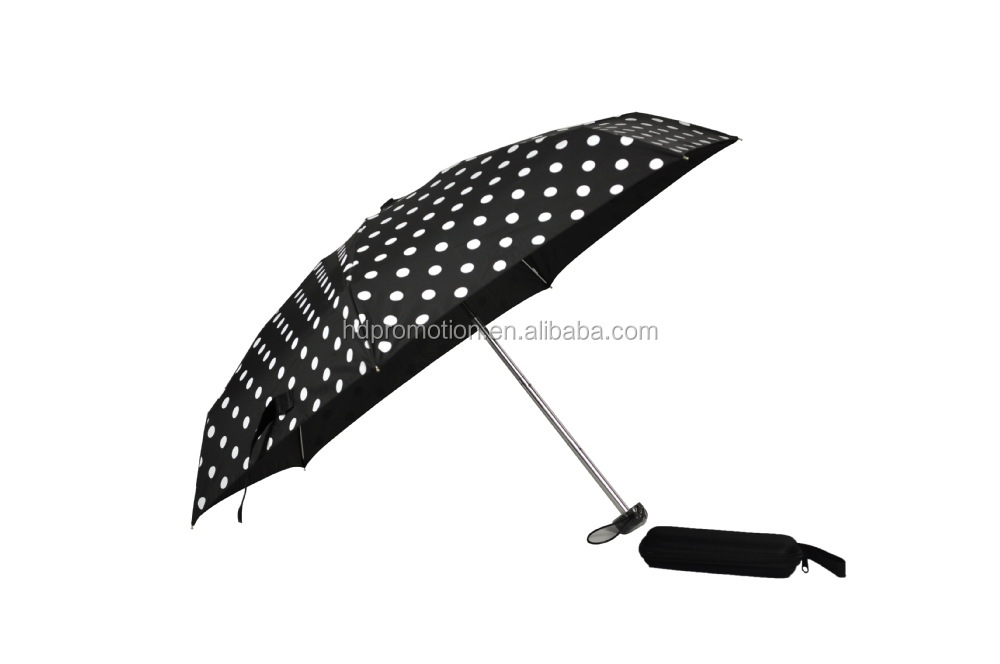 Super Mini 5 Fold Fabric Umbrella plástico Handel