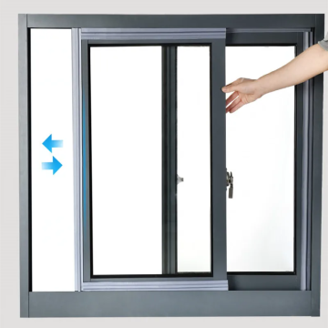 PVC à glissement en aluminium en aluminium Windows à l'épreuve des cambrioleurs 24x36 Wanjia