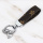 Creative black key chain Leather rope for men and women PU leather key ring car key chain