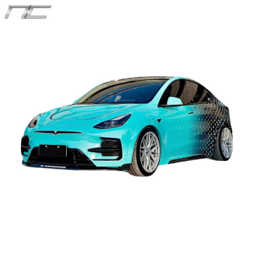 Kit de cuerpo de estilo Tesla Model Y SD: parachoques, faldas laterales, difusor trasero, spoiler, capucha