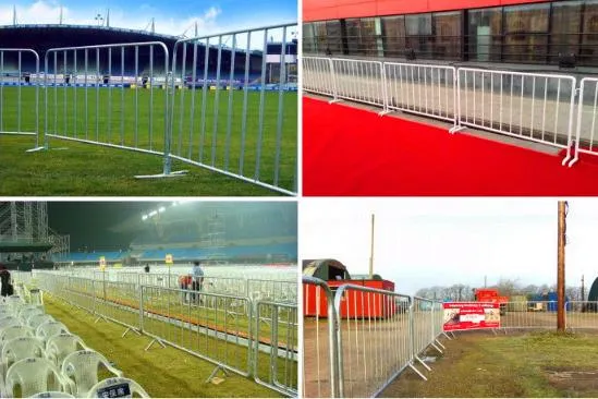 Hochwertige, verzinkte geschweißte Mesh Temporary Crowd Control Barrieren