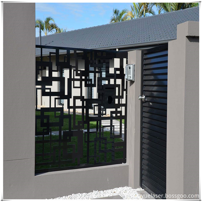 Laser Cut metal fence and gates