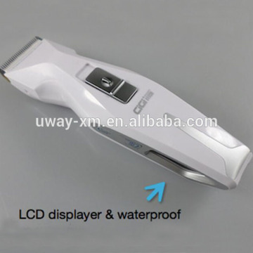 Waterproof LCD display design animal hair clipper, animal grooming hair clipper