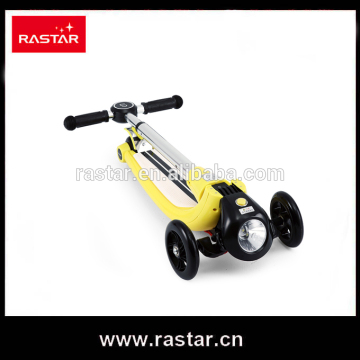 Rastar kid toy china stunt toy flash light scooter 3 wheels