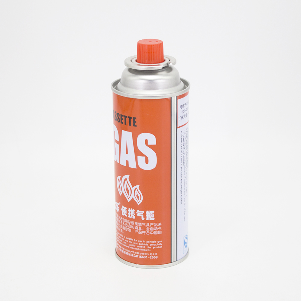 Tinplate empty butane gas cartridge can