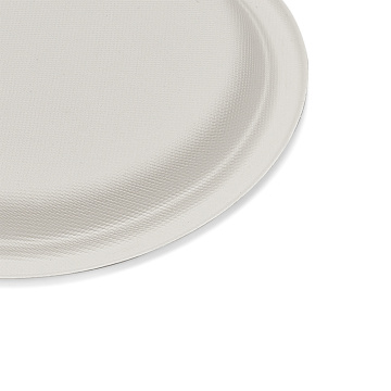 Zuckerbagasse runde Partyplatte Bagasse Einwegplatten