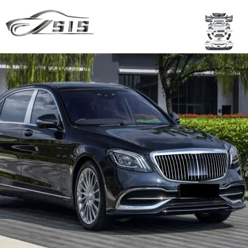 2018-2020 S-Class W222 S63 Body Kit - Front Bumper, Rear Diffuser, Grille (Plastic)