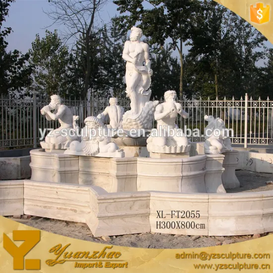 large size outdoor garden religious man stone garden fountain
