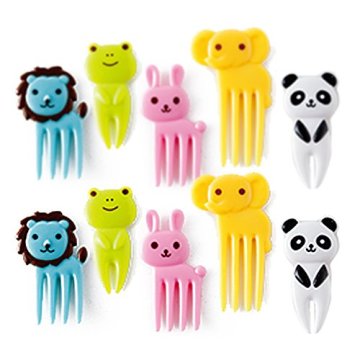 10 pc Animal Food Picks from Japan Bento Box Accessory Set Lunch Box Elephant