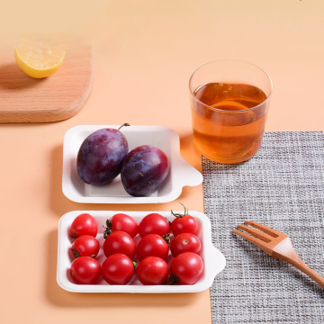 Eco-Friendly Disposable Bagasse Square Cake Plate - Degradable and Non-Toxic