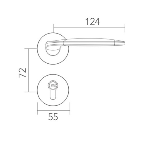 Localización tranquila con mecanismo de amortiguación para puertas