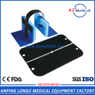 blue plastic disposable head immobilizer