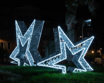 2022 New Design Holiday Wedding Hanging LED Star Lights