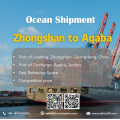 Ocean Freight van Zhongshan naar Aqaba