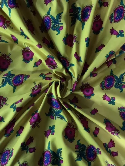 polyester pigment rotary print bed sheet fabric