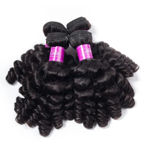 10A Grade Crochet Braid Hair Bouncy Fumi Curly Bundles Unprocessed Hair Upretty Peruvian Hair Bundles