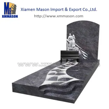 Granite funeral tombstone