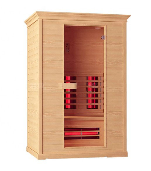 Sauna infrarouge utilise 2 personnes Far infrarouge sauna cabine intérieure sauna