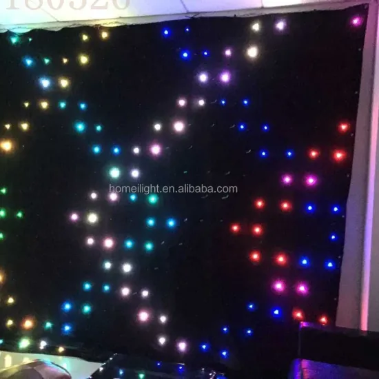 Customizable Remote Control LED Vision Curtain for DJ with Colorful Changes and Various Sizes