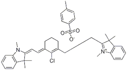 2-[2-[2-Chloro-3-[(1,3-dihydro-1,3,3-trimethyl-2H-indol-2-ylidene)ethylidene]-1-cyclohexen-1-yl]ethenyl]-1,3,3-trimethyl-3H-indolium salt with 4-methylbenzenesulfonic acid CAS 205744-92-9