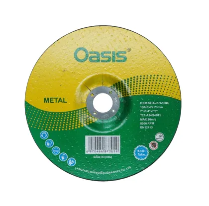 OASIS 7\" 180X6X22.23 Metal Grinding Disc