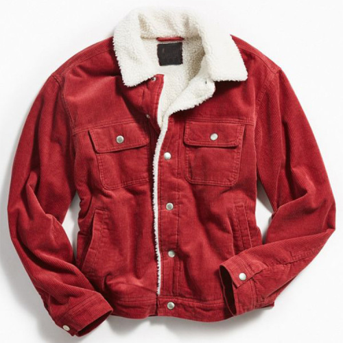 Мода Custom Corduroy Sherpa Trucker Jacket для продажи