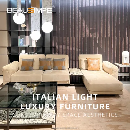 Cowhide L-Shape Sectional Sofa