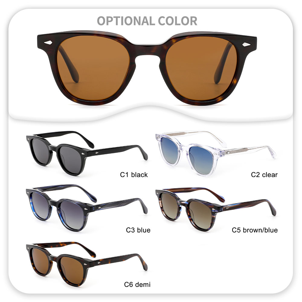 Vintage Round Acetate Sun glasses