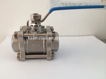 Stainless steel 3 pcs threaded ball valve