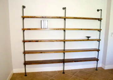 Live Edge shelves - Industrial shelving