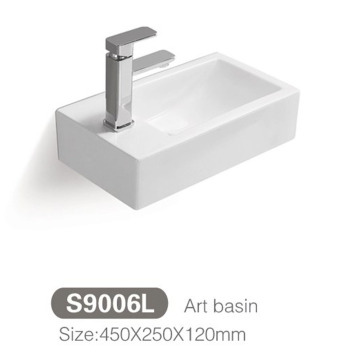 Bacino d'arte in ceramica salvaspazio del bagno