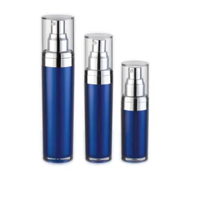 Blue Acrylic Lotion Pump Spry Bottle 50ml