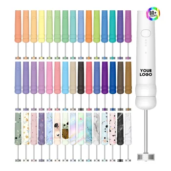 Handheld Coffee Frother: Mini Milk Steamer for Premium Microfoamed Milk (USB Electric)