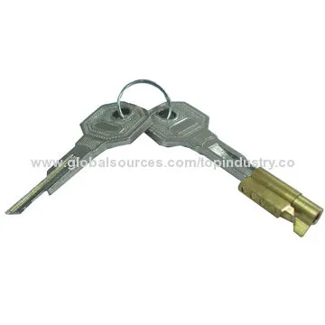 Small door lock cylinder, suitable for coupling head, turn and remove the key to lock the internal