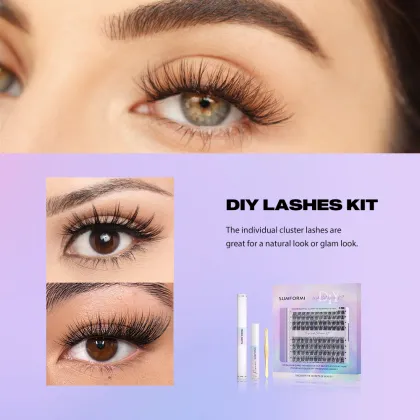 Custom Logo Lash Clusters and DIY Eyelashes Kit