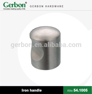 single hole round shape iron knob