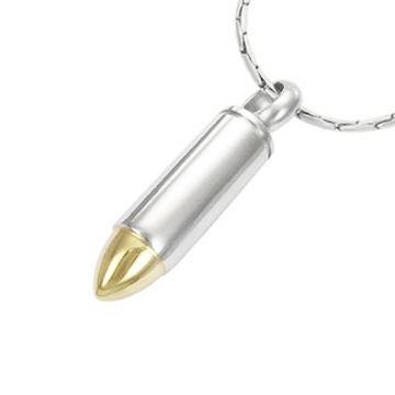 Bullet pendant, made of titanium, this bullet is shine and charming, cool for men