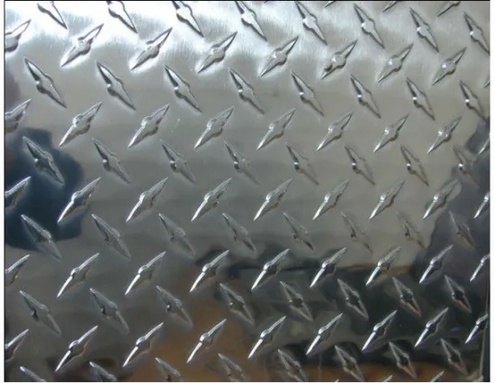 Embossed Aluminum Plate 5bar In Different Alloy
