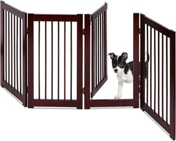 Wholesale Factory Wood Pet Gates | Large Dog Playpen & Barrier - 4 Panels for Dogs