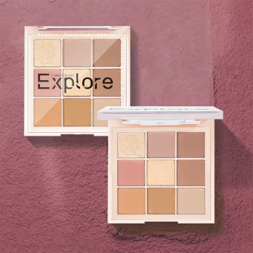 9 Color Vegan Eyeshadow Palette - Wholesale DIY Chrome Eye Shadow Plate for Private Label Makeup