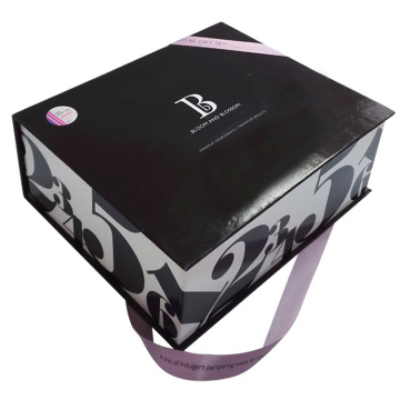 Custom Logo Cardboard Cosmetic Gift Box with Divider