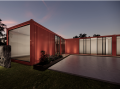 Prefabrik Modüler Tasarım Büyük Nakliye Konteyner Evi