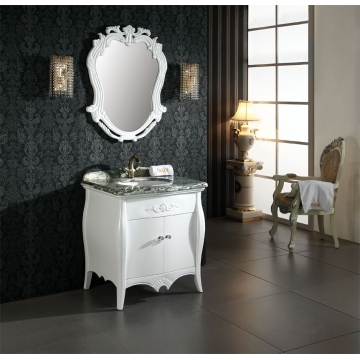 Antique White mini size bathroom cabinet