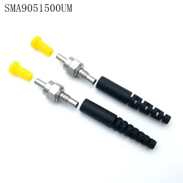 Durable SMA905 Fiber Optic Jumper with Industrial Plastic Connector - 1500um
