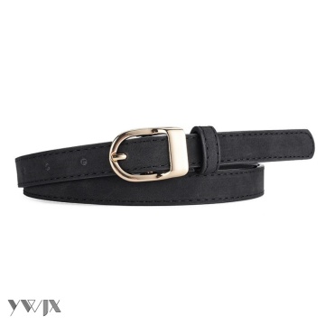 Summer New Slim Women's Belt: Minimalist Black