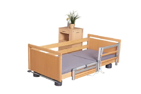 Wooden Electric Folding Retractable Hospital Bed