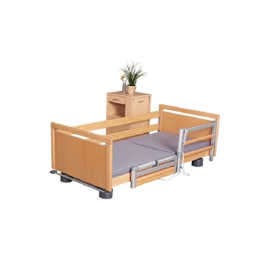 Cama de hospital retráctil plegable eléctrico de madera